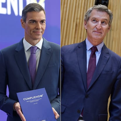 Pedro Sánchez y Alberto Núñez Feijóo
