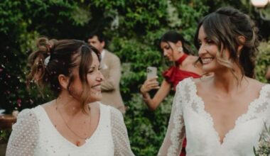 Así ha sido la boda televisiva de María Serrano e Irene Tejera junto a numerosos compañeros de Telecinco