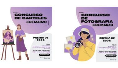 Concursos de carteles y fotografía Día Internacional de las Mujeres 2026. Avilés.