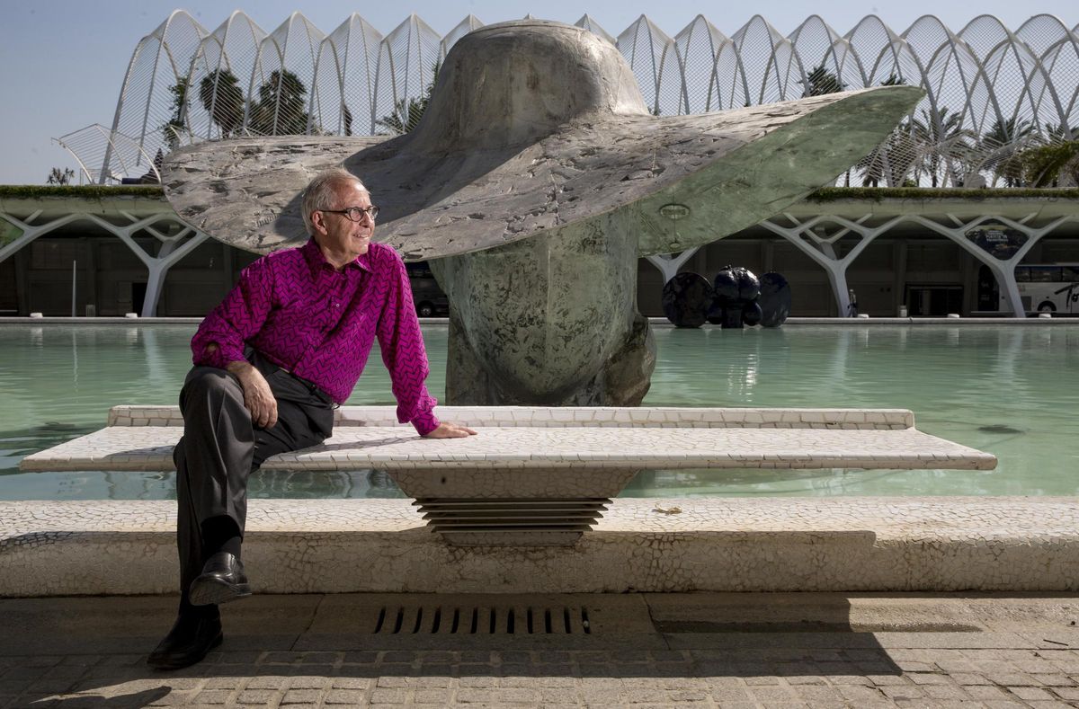 Manolo Valdés, en una visita a València en 2017.