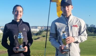 Mercedes Aldana y Santiago Bailleres campeones de la Copa Gran Maestro en Playa Grande