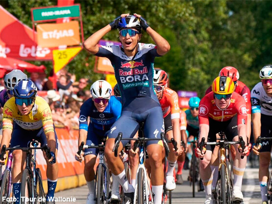Davide Donati sorprende en el Tour de Valonia con su primera victoria profesional