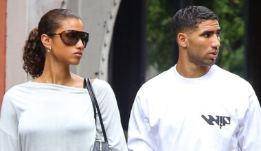 Achraf Hakimi, ex de Hiba Abouk e Imaam Hamman, juntos