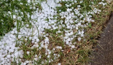 Las imágenes de las intensas granizadas caídas en Murcia