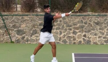 Carlos Alcaraz acaba sus vacaciones y vuelve a los entrenamientos en La Manga: Ya prepara a fuego la gira norteamericana y el asalto al número uno