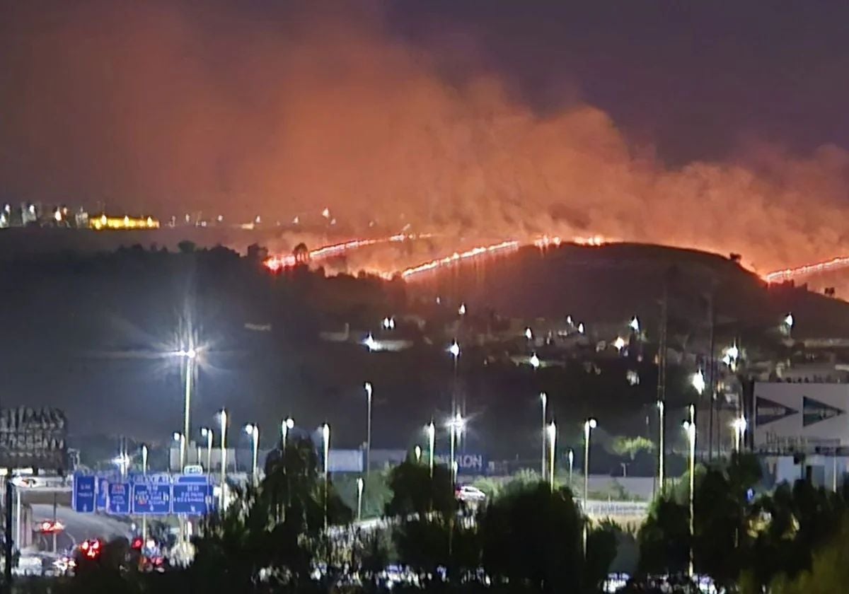 Incendio en el término de Castilleja de Guzmán