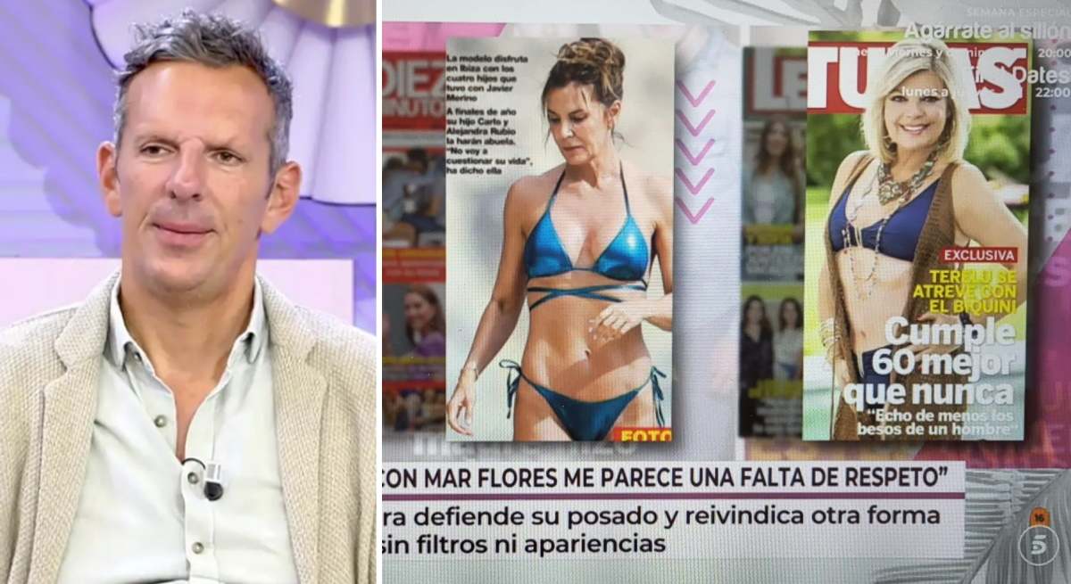 Joaquín Prat paraliza su programa para pedir que no comparen a Terelu Campos con Mar Flores en bikini: "Es feucho"