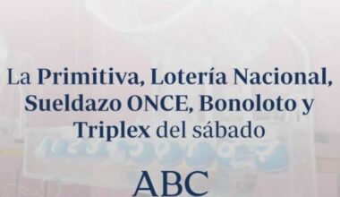 comprueba los resultados de las loterías que se celebran el sábado sábado, 26 de julio de 2025