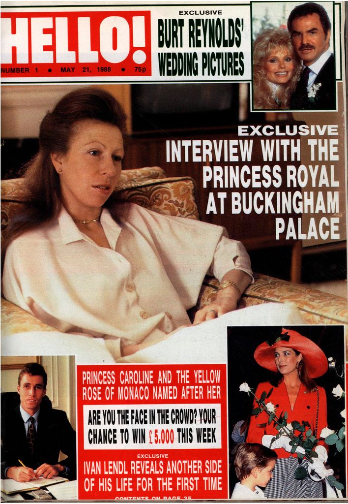 La princesa Ana de Inglaterra en la entrevista exclusiva que concedió a Hello!