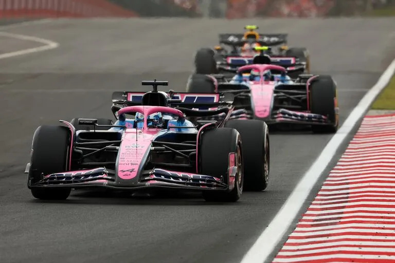 Pierre Gasly y Franco Colapinto, durante el GP de Hungría