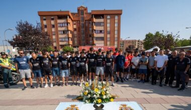 Homenaje en Aranda al ciclista de 17 años que falleció en la Vuelta a la Ribera del Duero