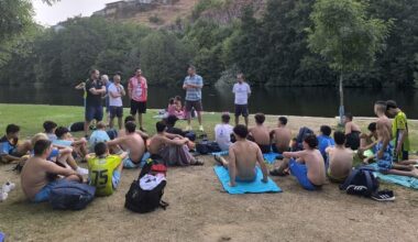 Imagen del campamento del Balonmano Zamora en Sanabria.