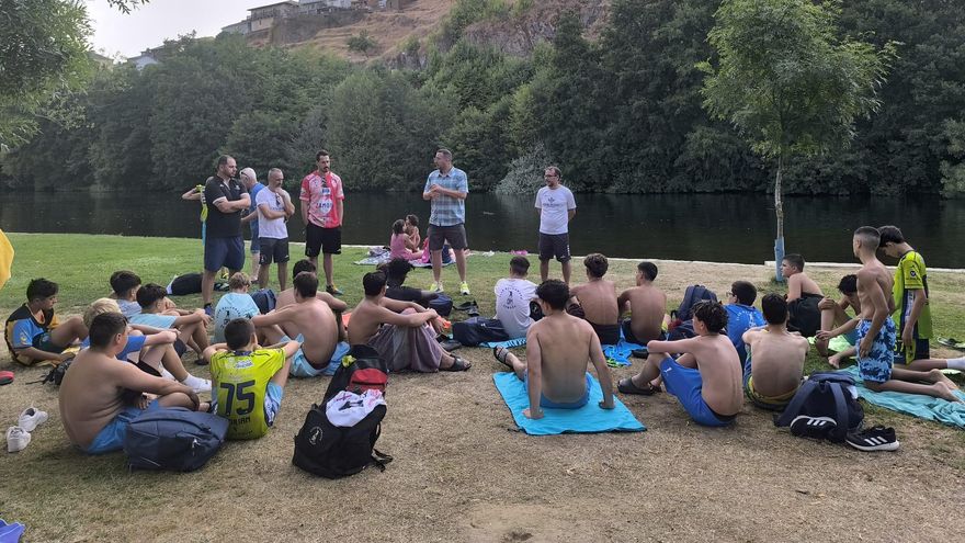 Imagen del campamento del Balonmano Zamora en Sanabria.