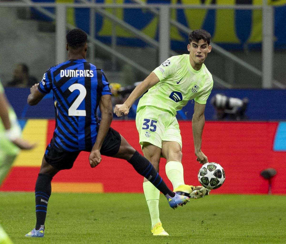 Gerard Martín sufrió ante el Inter