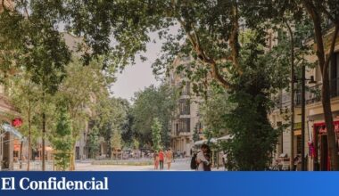 poder caminar por el centro de una calle en el Eixample de Barcelona
