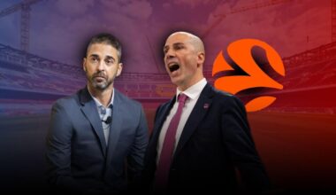 Navarro, Peñarroya y el logo de la Euroliga en un montaje