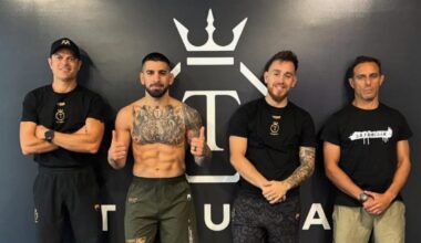 Aldo Martínez, Ilia Topuria, Javi Climent y Jesús Gallo