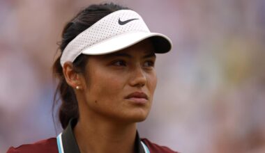 Emma Raducanu, en el torneo de Queen