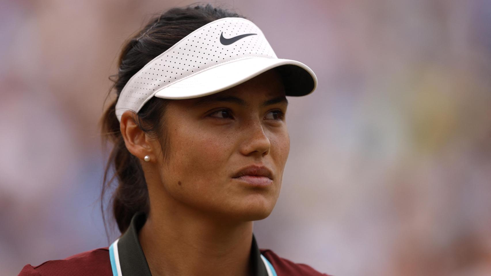 Emma Raducanu, en el torneo de Queen