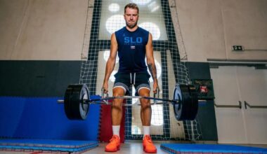Luka Doncic, durante un entrenamiento en el gimnasio.