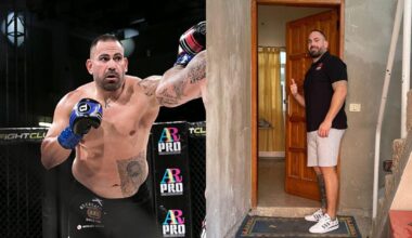 Moisés Baute. A la izquierda en un torneo de