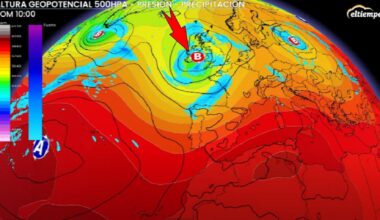 La llegada de bajas presiones y tormentas a España. ElTiempo.es.