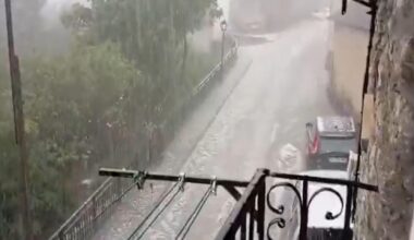 Calles inundadas y ríos desbordados: las tormentas azotan con fuerza Aragón