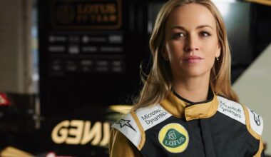 Carmen Jordá, durante su época como piloto reserva en Fórmula 1 en la escudería Lotus