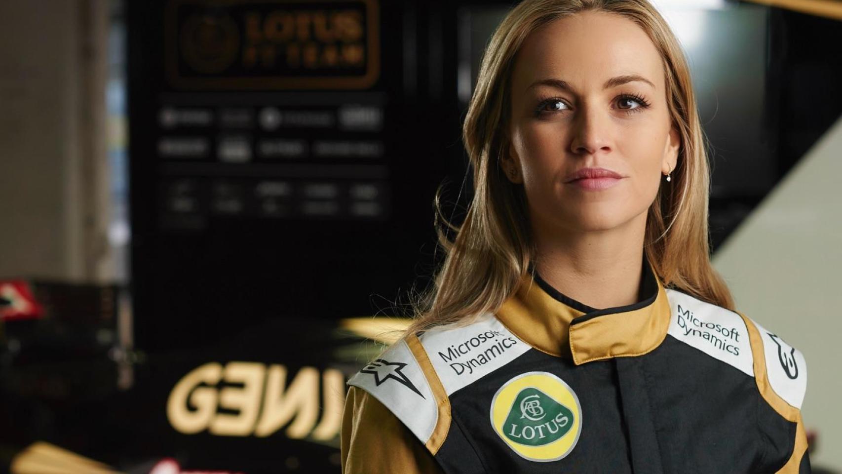 Carmen Jordá, durante su época como piloto reserva en Fórmula 1 en la escudería Lotus
