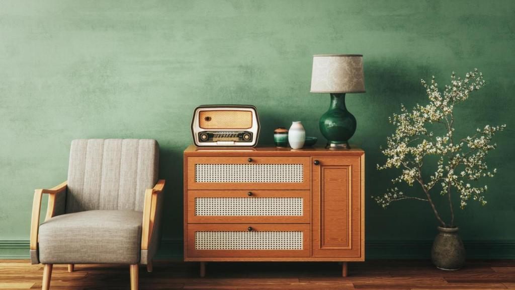 Decoración retro.