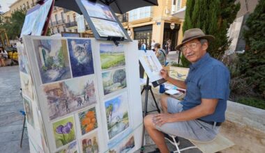 El pintor colombiano hizo eternos los atardeceres valencianos