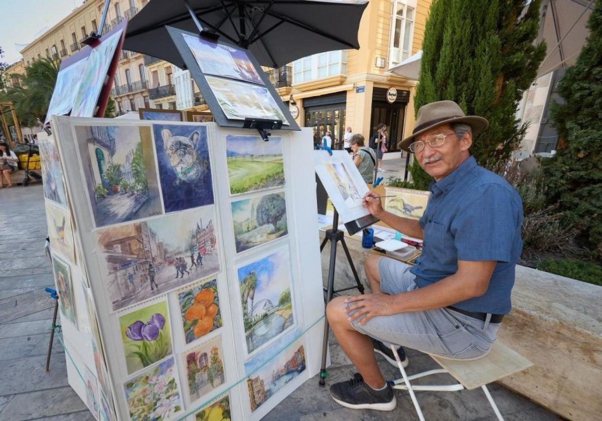 El pintor colombiano hizo eternos los atardeceres valencianos