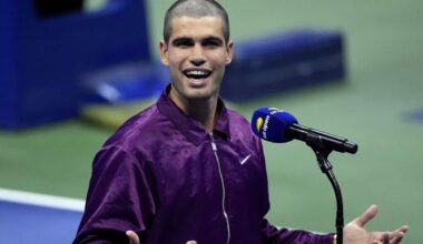 El nuevo look con la cabeza rapada de Alcaraz en el US Open