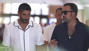 Primeras imágenes de Álex García, cabizbajo y «destrozado» en la despedida de Verónica Echegui