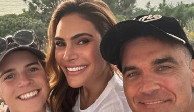 Robbie Williams y su esposa Ayda pasan unos días de vacaciones junto a la princesa Eugenia de York en Portugal