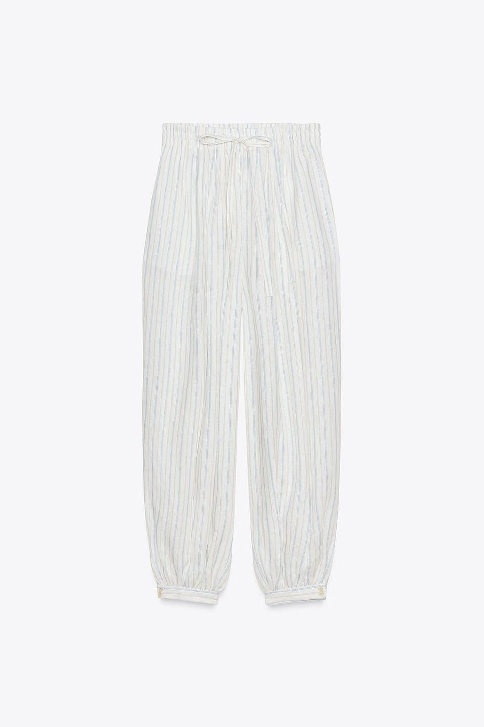 : PANTALÓN ABULLONADO RAYAS ZW COLLECTION : PANTALÓN ABULLONADO RAYAS ZW COLLECTION