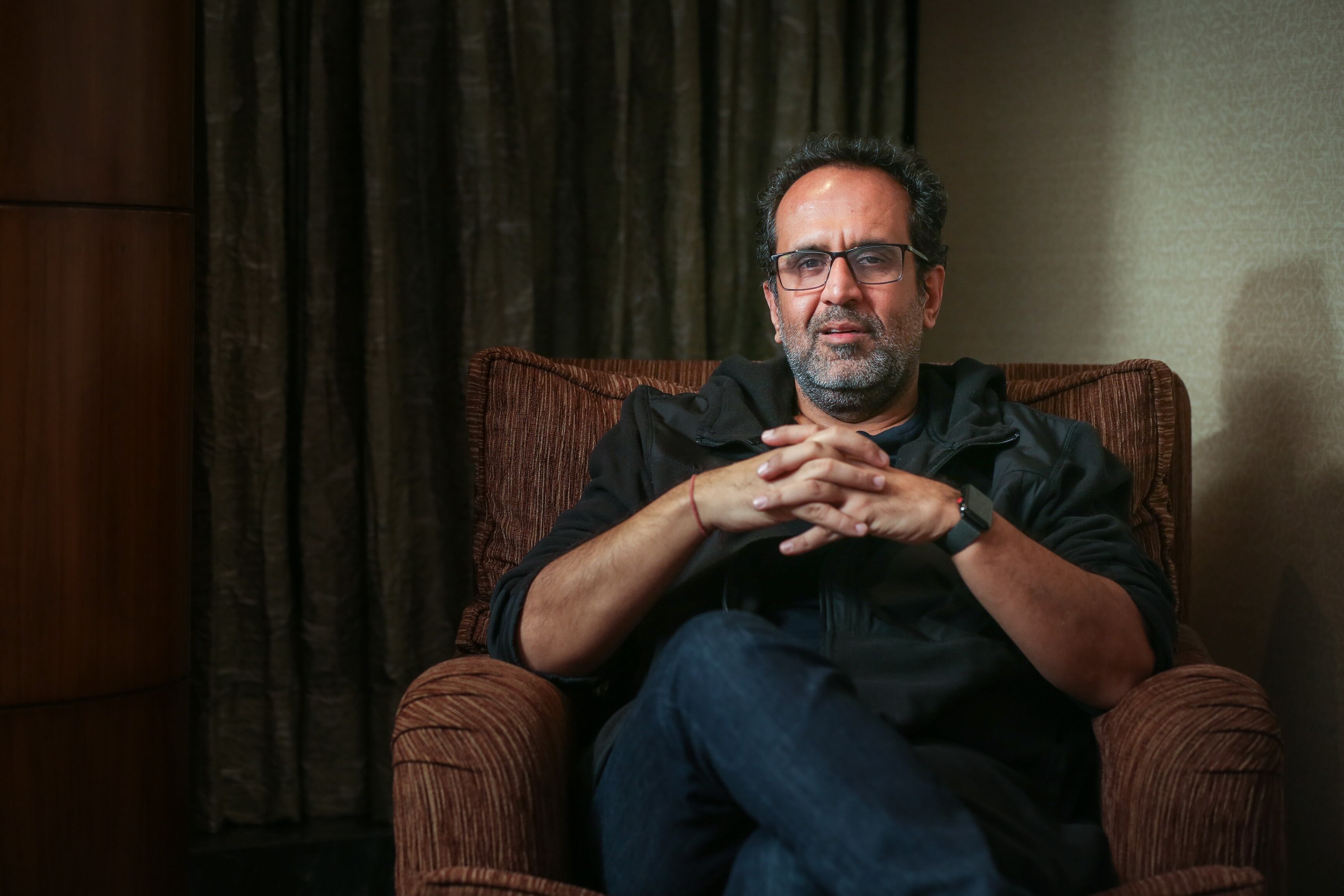 El director Anand L. Rai durante una entrevista en 2018