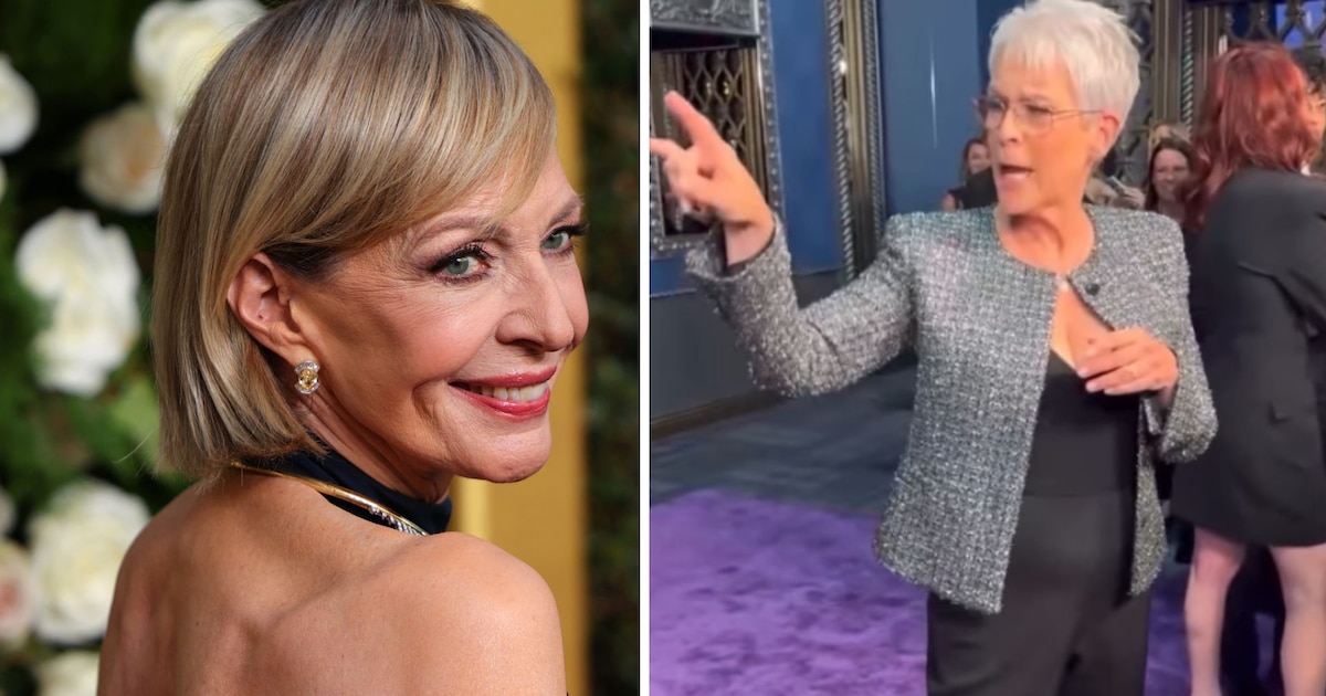 La reacción de Jamie Lee Curtis al ver a la actriz Allison Janney “sin pantalones” en una alfombra roja