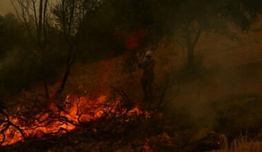 Grecia enfrenta más de 20 incendios en una jornada dificultada por los fuertes vientos