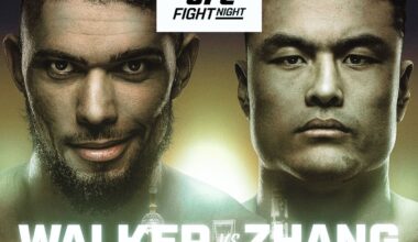 UFC Fight Night Walker vs Zhang: Probabilidades, horario, récords y dónde ver desde USA - MARCA Usa