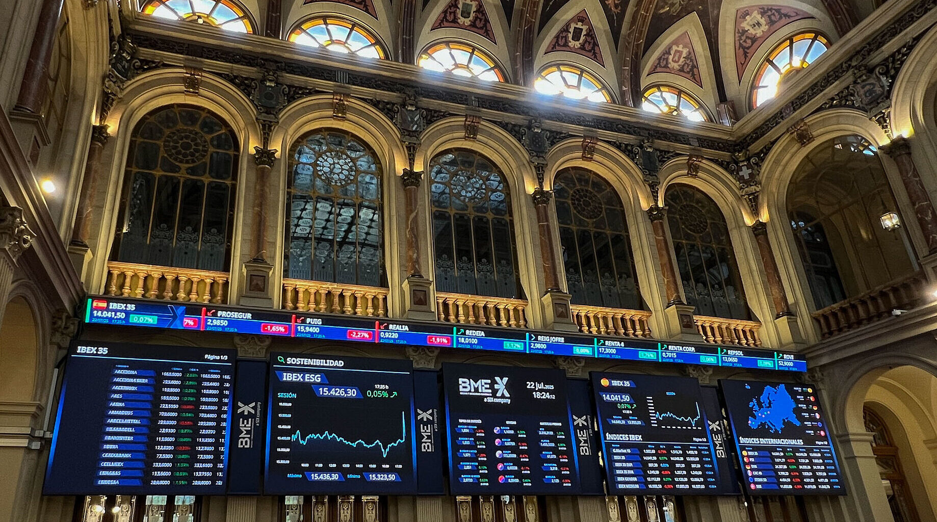 Ibex 35 hoy, La Bolsa en Directo | El Ibex espera el discurso de Powell por encima de los 15.300 puntos