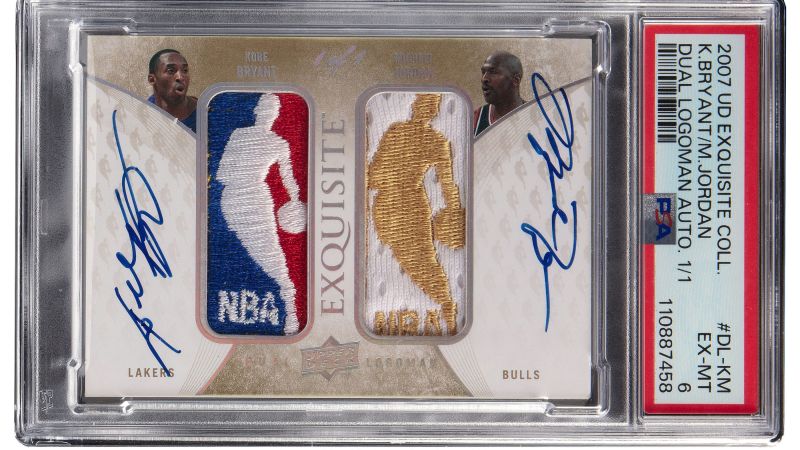 Tarjeta de baloncesto con Michael Jordan y Kobe Bryant se vende por un récord mundial de US$ 12,9 millones