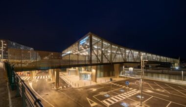 Estación de AVE y pasarela peatonal, Santiago de Compostela - estudioHerreros 