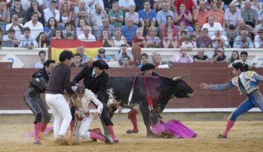 Olga Casado, dos veces volteada, destaca en Cuenca: Manzanares corta la única oreja