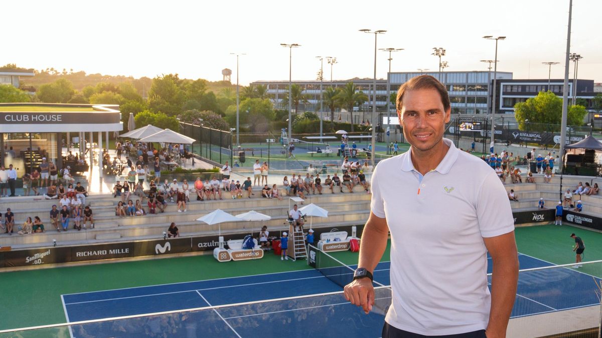 Rafa Nadal, este jueves en uno de los partidos del Rafa Nadal Open en Manacor
