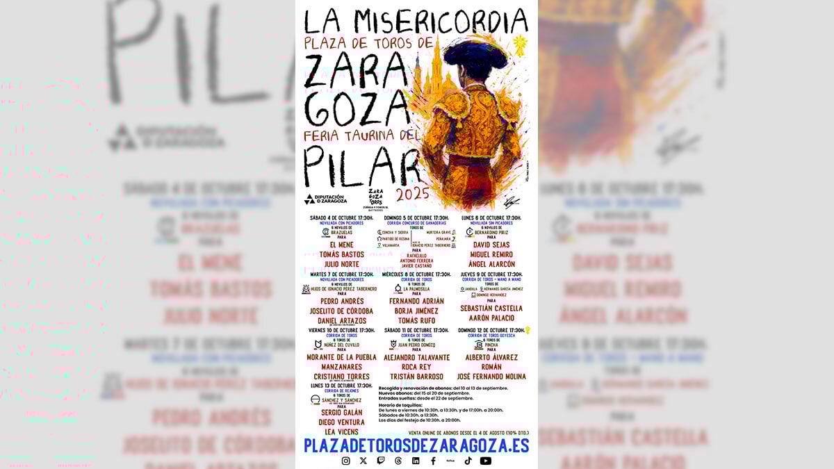 así es la Feria Taurina del Pilar 2025