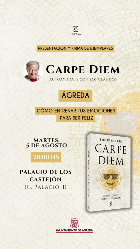 Emilio Del Río presenta su libro 'Carpe Diem' en Ágreda