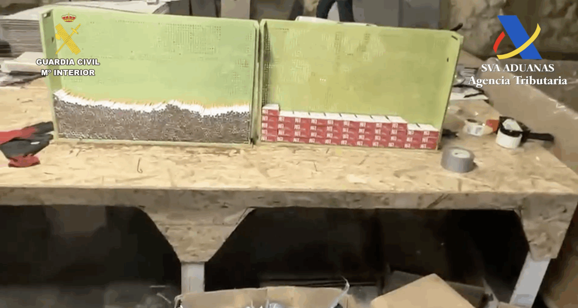 Liberadas 18 personas que trabajaban en condiciones infrahumanas en dos fábricas ilegales de tabaco: Ministerio de Hacienda