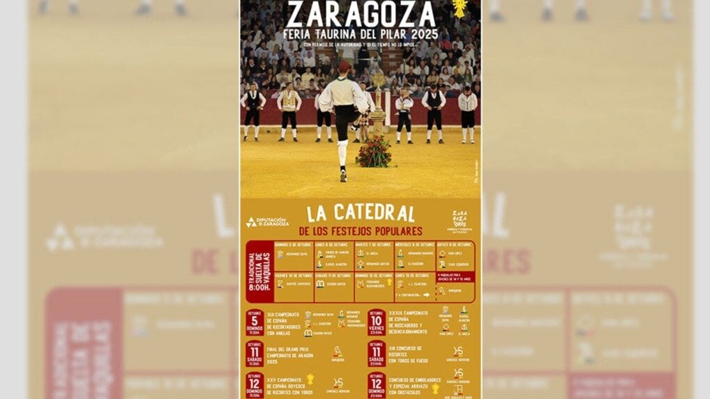 Estas son las fechas de los concursos de toros de Zaragoza por las Fiestas del Pilar 2025
