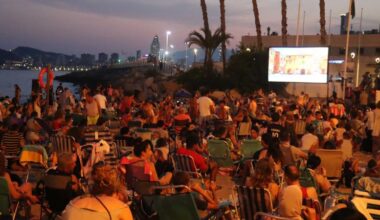 Cine en la playa